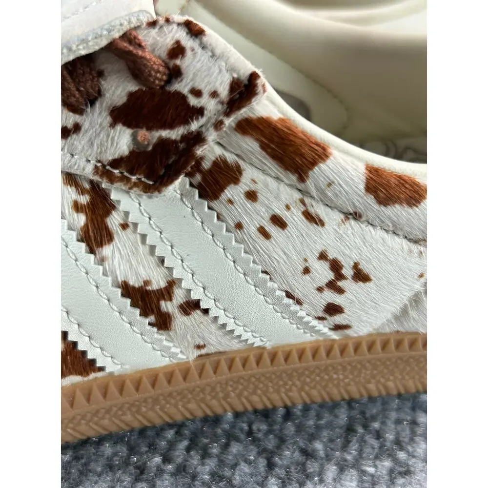 Adidas Samba LT W Cow Print Pony Hair Mary Jane Shoes Women's 5.5 - Picture 6 of 11